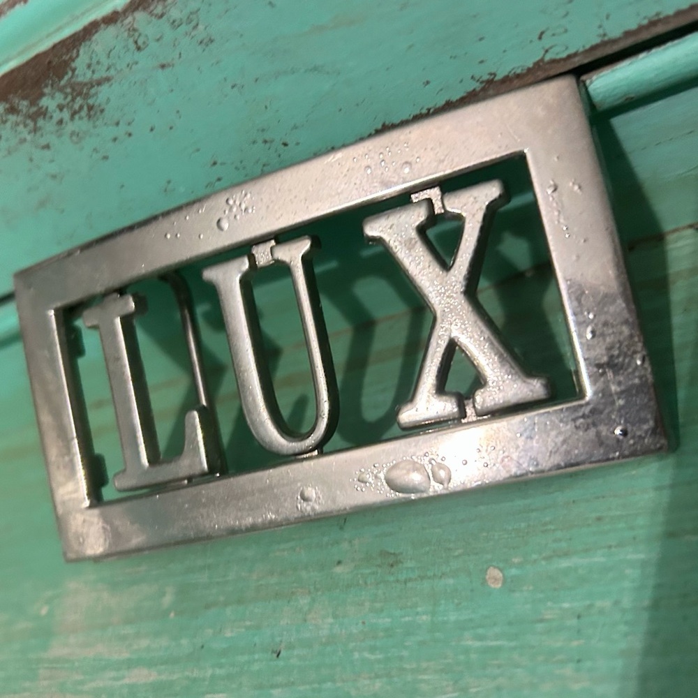 Vintage Lux Silvertone Chrome Custom Name Belt Buckle - Picture 2 of 8